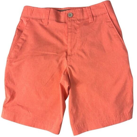 Big Kids 10 Nicklaus Golf Shorts Coral Orange Red Summer Pool Swim Beach Comfort - Picture 1 of 5
